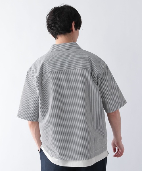 GLOBAL WORK（グローバルワーク）の「シアサッカーブルゾン／SS/271006（ブルゾン・メンズ・グレー系/グレー系8・SMALL/MEDIUM/LARGE）」の10枚目の写真