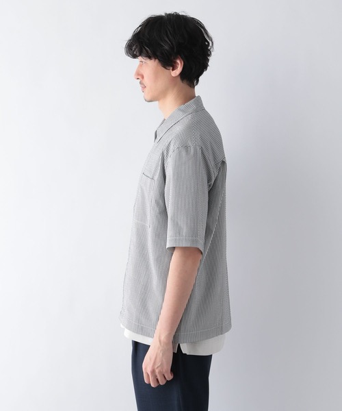 GLOBAL WORK（グローバルワーク）の「シアサッカーブルゾン／SS/271006（ブルゾン・メンズ・グレー系/グレー系8・SMALL/MEDIUM/LARGE）」の5枚目の写真