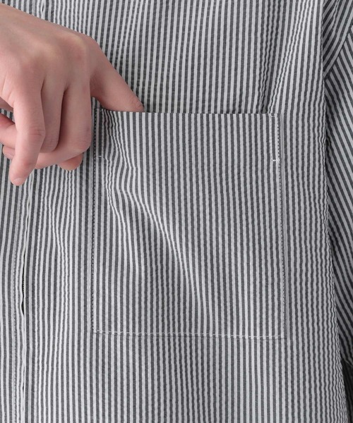 GLOBAL WORK（グローバルワーク）の「シアサッカーブルゾン／SS/271006（ブルゾン・メンズ・グレー系/グレー系8・SMALL/MEDIUM/LARGE）」の11枚目の写真