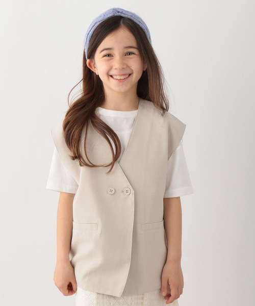 GLOBAL WORK（グローバルワーク）の「キッズ/サラサラ快適/3点セット/273273（ワンピース・キッズ・チャコールグレー/オフホワイト・110cm/100cm/120cm/130cm/140cm/150cm/160cm）」の6枚目の写真