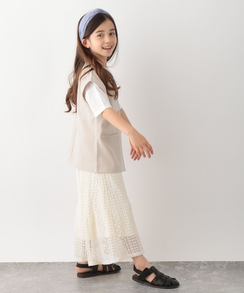 GLOBAL WORK（グローバルワーク）の「キッズ/サラサラ快適/3点セット/273273（ワンピース・キッズ・チャコールグレー/オフホワイト・110cm/100cm/120cm/130cm/140cm/150cm/160cm）」の15枚目の写真