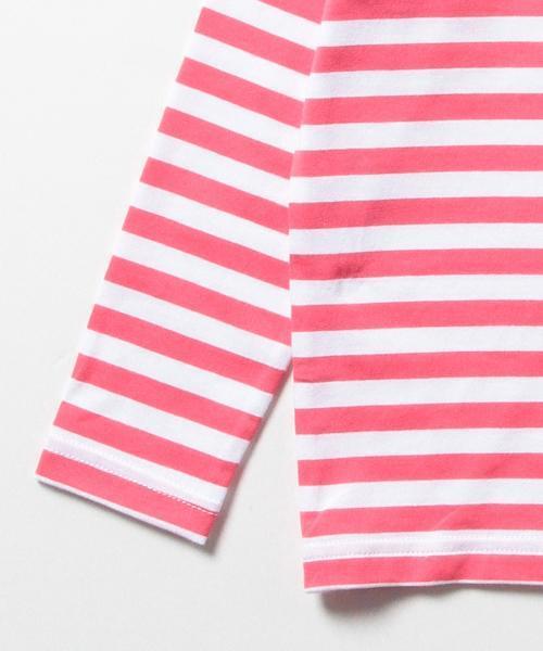 Smoothy（スムージー）の「Smoothy / ボーダー 長袖Tシャツ (90～130cm)（Tシャツ/カットソー・キッズ・ブルー/ネイビー/ピンク/レッド・110/100/130/120/90t）」の5枚目の写真