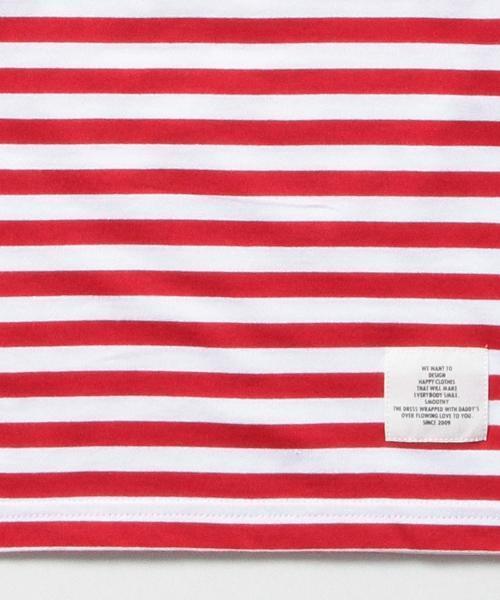 Smoothy（スムージー）の「Smoothy / ボーダー 長袖Tシャツ (90～130cm)（Tシャツ/カットソー・キッズ・ブルー/ネイビー/ピンク/レッド・110/100/130/120/90t）」の15枚目の写真