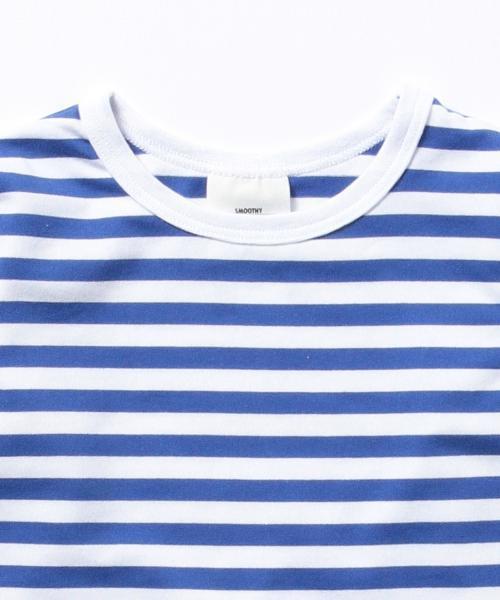 Smoothy（スムージー）の「Smoothy / ボーダー 長袖Tシャツ (90～130cm)（Tシャツ/カットソー・キッズ・ブルー/ネイビー/ピンク/レッド・110/100/130/120/90t）」の20枚目の写真