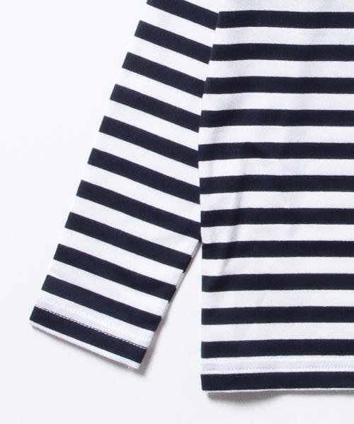 Smoothy（スムージー）の「Smoothy / ボーダー 長袖Tシャツ (90～130cm)（Tシャツ/カットソー・キッズ・ブルー/ネイビー/ピンク/レッド・110/100/130/120/90t）」の16枚目の写真