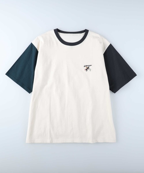 BACK NUMBER（バックナンバー）の「【BACK NUMBER】ワンポイント刺繍Ｔシャツ（Tシャツ/カットソー・メンズ・ブルー/ブラック/ブラウン/ブラック×グリーン/グリーン/ホワイト・XL/L/M）」の20枚目の写真