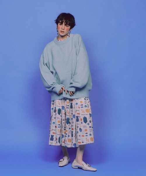 オーバールーズニット（ニット/セーター）｜manana suerte（マニャーナ