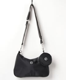 BASIC COTTON | A'GEM/9 × .kom『BASIC COTTON/ベーシックコットン』ナイロン ホーボー ショルダーBAG(ショルダーバッグ)