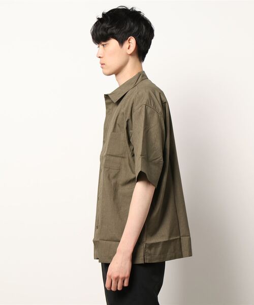 接触冷感で夏でも快適【BACKNUMBER】「COOL」ビッグシルエット半袖シャツ
