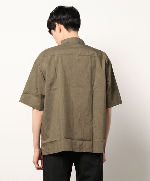 接触冷感で夏でも快適【BACKNUMBER】「COOL」ビッグシルエット半袖シャツ