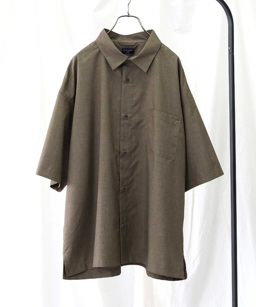 接触冷感で夏でも快適【BACKNUMBER】「COOL」ビッグシルエット半袖シャツ