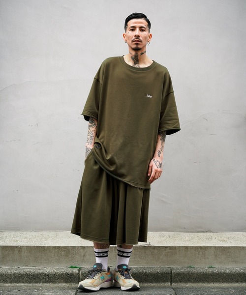 Subciety（サブサエティ）の「HALF SLEEVE SWEAT（Tシャツ/カットソー・メンズ・カーキ/グレー/ブラック・MEDIUM/LARGE/X-LARGE）」の9枚目の写真