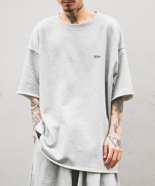 Subciety（サブサエティ）の「HALF SLEEVE SWEAT（Tシャツ/カットソー・メンズ・カーキ/グレー/ブラック・MEDIUM/LARGE/X-LARGE）」の18枚目の写真