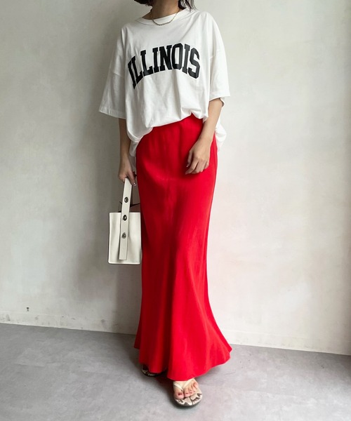 DouDou(ドゥドゥ)の「ILLINOIS 2WAY TEE(Tシャツ/カットソー・レディース・オフホワイト/グレー/チャコールグレー・FREE)」の4枚目の写真