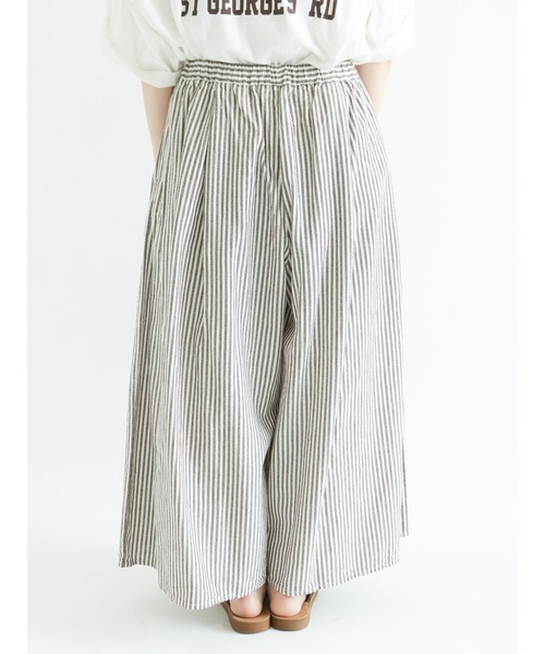 Samansa Mos2（サマンサ モスモス）の「コットンリネンハカマパンツ（その他パンツ・レディース・ブラック/ベージュ/ブラウン/チャコール・ﾌﾘ-）」の6枚目の写真