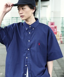 U.S. POLO ASSN. / ユーエスポロアッスン 別注 コラボ ビッグシルエット オーバーサイズ 半袖シャツ