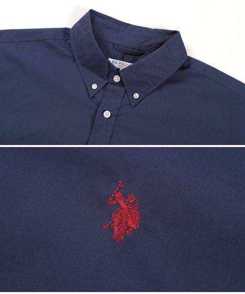 【S.F.C（エスエフシー）】ビッグシルエット半袖POLOシャツ／ネイビー S.F.C（エスエフシー）】ビッグシルエット半袖POLOシャツ