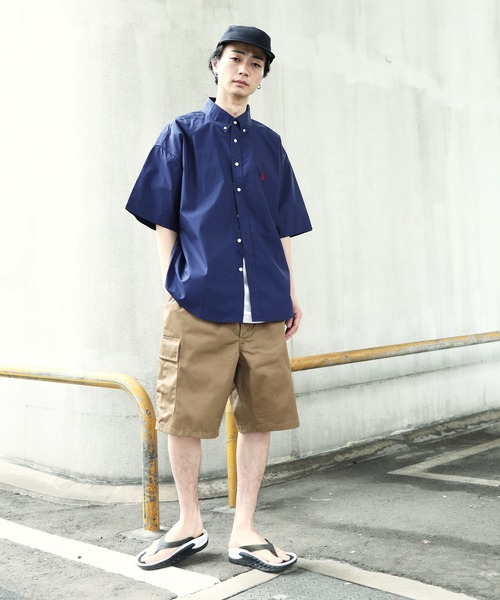 S.F.C（エスエフシー）】ビッグシルエット半袖POLOシャツ