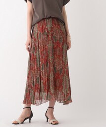 OPAQUE.CLIP | 【ミュルーズ染織美術館(R)】楊柳プリーツスカート【WEB限定サイズ】(スカート)