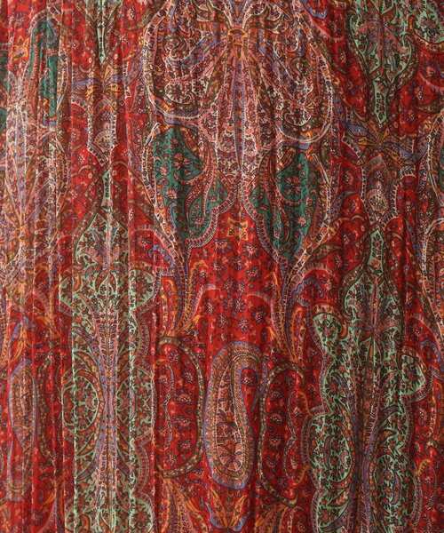 OPAQUE.CLIP（オペークドットクリップ）の「◆【ミュルーズモダン(R)】楊柳プリーツスカート【WEB限定サイズ】（スカート・レディース・ダークブラウン系/オレンジ系1・40/38/36）」の3枚目の写真