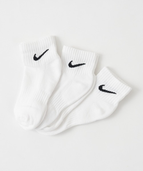 NIKE(ナイキ)の「NIKE/ナイキ 3Pエブリデイクッションクウォーターソックス(ソックス/靴下・レディース・ホワイト/ブラック・23)」の9枚目の写真