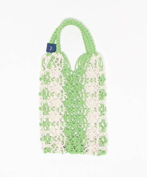 チャイハネ（チャイハネ）の「【チャイハネ】マクラメサウナミニバッグ（トートバッグ・レディース・ブラック/オレンジ/ブルー/グリーン・FREE）」の10枚目の写真