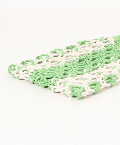 チャイハネ（チャイハネ）の「【チャイハネ】マクラメサウナミニバッグ（トートバッグ・レディース・ブラック/オレンジ/ブルー/グリーン・FREE）」の14枚目の写真