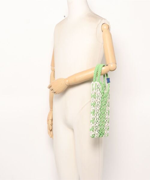 チャイハネ（チャイハネ）の「【チャイハネ】マクラメサウナミニバッグ（トートバッグ・レディース・ブラック/オレンジ/ブルー/グリーン・FREE）」の13枚目の写真