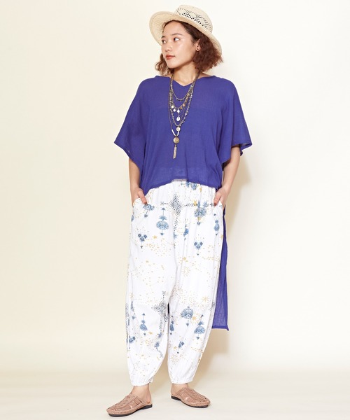 チャイハネ（チャイハネ）の「【チャイハネ】セイリスサルエルパンツ（その他パンツ・レディース・ホワイト/パープル/ネイビー・FREE）」の10枚目の写真