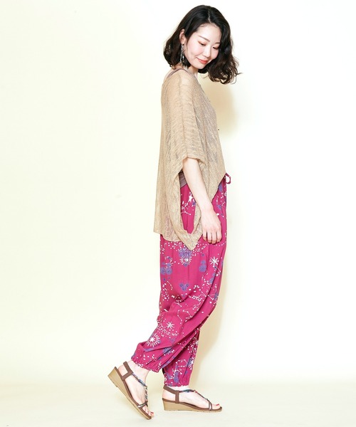 チャイハネ（チャイハネ）の「【チャイハネ】セイリスサルエルパンツ（その他パンツ・レディース・ホワイト/パープル/ネイビー・FREE）」の7枚目の写真