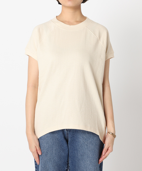 B.C STOCK(ベーセーストック)の「梨地ラグランTシャツ(Tシャツ/カットソー・レディース・ホワイト/ブラック/グリーン・FREE)」の16枚目の写真