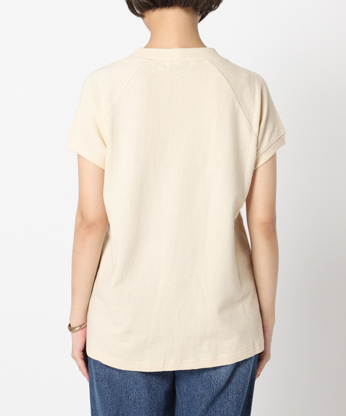 B.C STOCK(ベーセーストック)の「梨地ラグランTシャツ(Tシャツ/カットソー・レディース・ホワイト/ブラック/グリーン・FREE)」の18枚目の写真