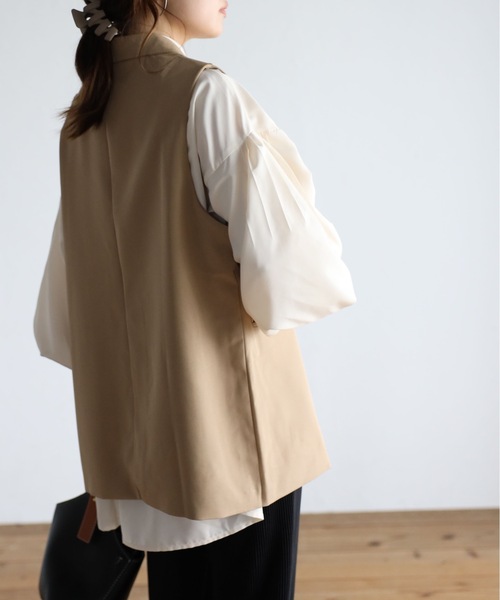sakishimatokyo（サキシマトーキョー）の「テーラードベスト/ジレ（ベスト・レディース・ブラック/ベージュ/グレー・FREE）」の22枚目の写真
