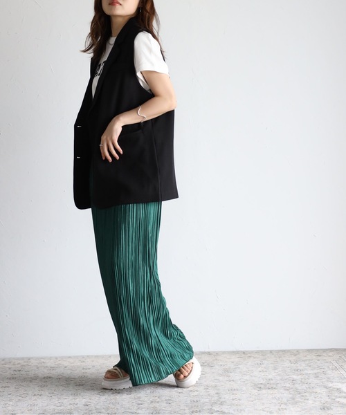 sakishimatokyo（サキシマトーキョー）の「テーラードベスト/ジレ（ベスト・レディース・ブラック/ベージュ/グレー・FREE）」の10枚目の写真