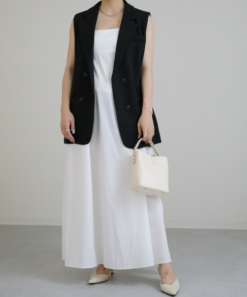 sakishimatokyo（サキシマトーキョー）の「テーラードベスト/ジレ（ベスト・レディース・ブラック/ベージュ/グレー・FREE）」の14枚目の写真