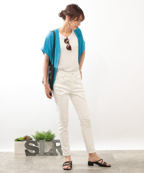 DRESKIP（ドレスキップ）の「◆【接触冷感】メランジタンクトップ（タンクトップ・レディース・ライトベージュ/オフホワイト/ブラック・02/03）」の14枚目の写真