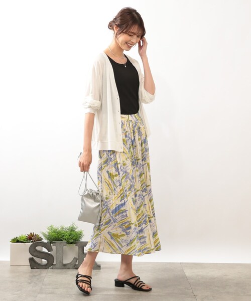 DRESKIP（ドレスキップ）の「◆【接触冷感】メランジタンクトップ（タンクトップ・レディース・ライトベージュ/オフホワイト/ブラック・02/03）」の22枚目の写真