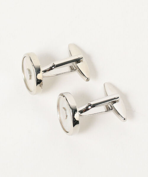 BEAMS F（ビームスエフ）の「elizabeth parker / ヘキサゴンマザーオブパール カフリンクス（カフリンクス・メンズ・ホワイト・ONE SIZE）」の5枚目の写真