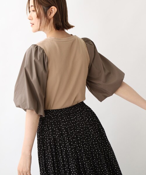 grove（グローブ）の「◆【華やか】バルーンスリーブプルオーバー（Tシャツ/カットソー・レディース・ブラック/オレンジ/ブラウン系その他・02/03/04/01/05）」の12枚目の写真