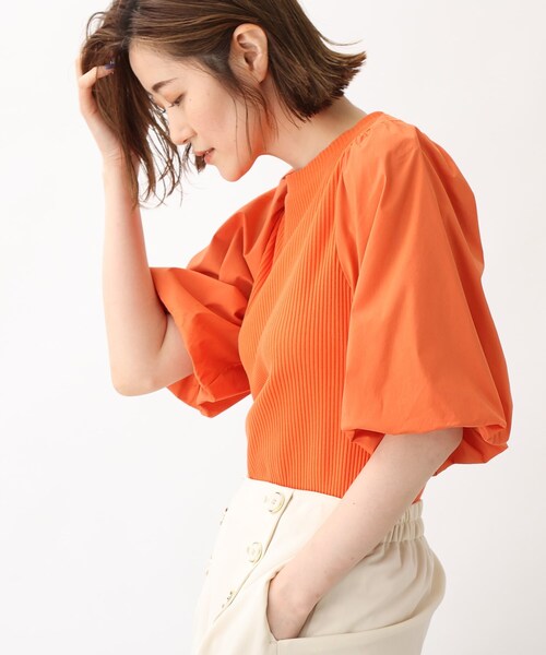 grove（グローブ）の「◆【華やか】バルーンスリーブプルオーバー（Tシャツ/カットソー・レディース・ブラック/オレンジ/ブラウン系その他・02/03/04/01/05）」の17枚目の写真