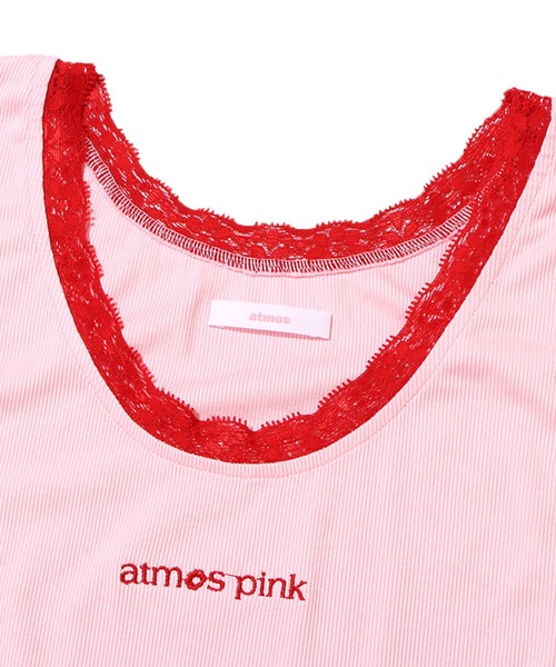 atmos pink(アトモスピンク)の「atmos pink 配色レースタンクトップ / アトモスピンク ハイショクレースタンクトップ(タンクトップ・レディース・サックスブルー/ピンク/グリーン・S/M)」の9枚目の写真