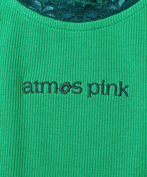 atmos pink(アトモスピンク)の「atmos pink 配色レースタンクトップ / アトモスピンク ハイショクレースタンクトップ(タンクトップ・レディース・サックスブルー/ピンク/グリーン・S/M)」の16枚目の写真