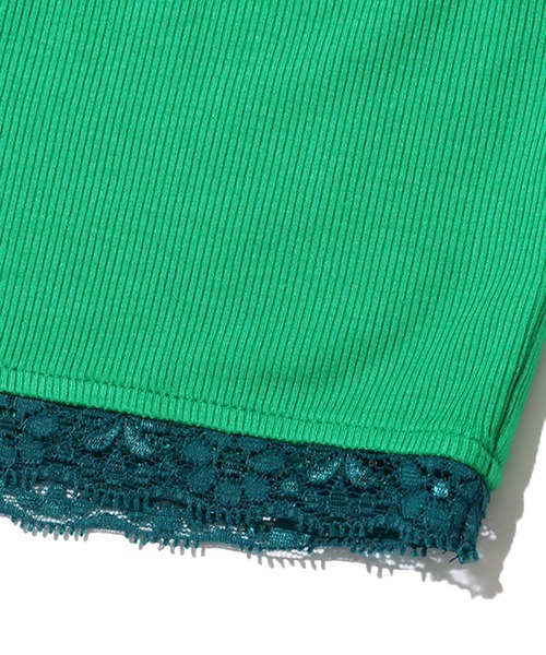 atmos pink(アトモスピンク)の「atmos pink 配色レースタンクトップ / アトモスピンク ハイショクレースタンクトップ(タンクトップ・レディース・サックスブルー/ピンク/グリーン・S/M)」の17枚目の写真