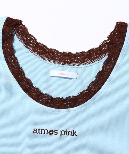 atmos pink(アトモスピンク)の「atmos pink 配色レースタンクトップ / アトモスピンク ハイショクレースタンクトップ(タンクトップ・レディース・サックスブルー/ピンク/グリーン・S/M)」の19枚目の写真
