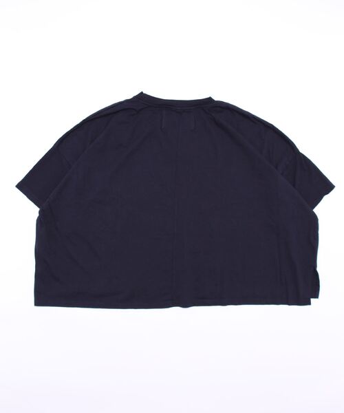 apartment department（アパートメントデパートメント）の「サスティナブルコットン ワイドシルエットTシャツ（Tシャツ/カットソー・レディース・オフホワイト/オレンジ/ライトカーキ/ネイビー・M）」の6枚目の写真