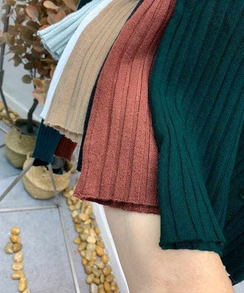 aimoha(アイモハ)の「シンプルカーディガン(カーディガン/ボレロ・レディース・ホワイト/ブラック/ベージュ/ブルー/グリーン/チョコ・FREE)」の19枚目の写真