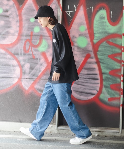 WEGO（ウィゴー）の「WEGO/ヘビーウエイト ワンポイントロゴロンT（Tシャツ/カットソー・メンズ・ブラック/ダークグリーン/グレー系その他・MEDIUM/LARGE）」の10枚目の写真