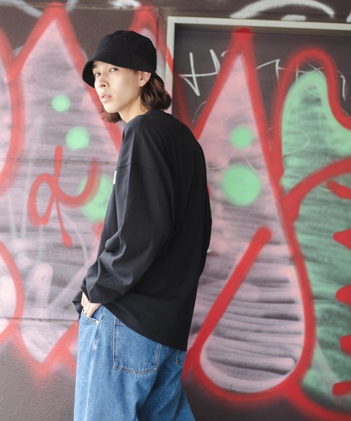 WEGO（ウィゴー）の「WEGO/ヘビーウエイト ワンポイントロゴロンT（Tシャツ/カットソー・メンズ・ブラック/ダークグリーン/グレー系その他・MEDIUM/LARGE）」の22枚目の写真