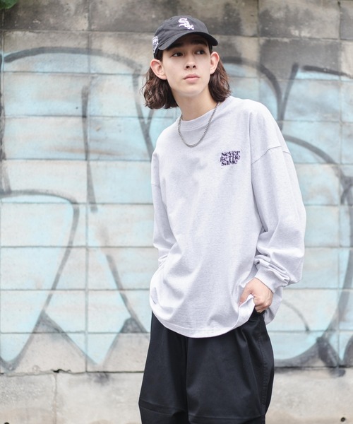 WEGO（ウィゴー）の「WEGO/ヘビーウエイト ワンポイントロゴロンT（Tシャツ/カットソー・メンズ・ブラック/ダークグリーン/グレー系その他・MEDIUM/LARGE）」の15枚目の写真