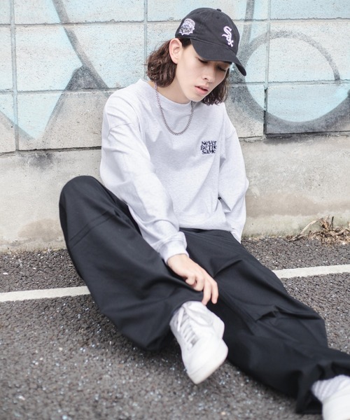 WEGO（ウィゴー）の「WEGO/ヘビーウエイト ワンポイントロゴロンT（Tシャツ/カットソー・メンズ・ブラック/ダークグリーン/グレー系その他・MEDIUM/LARGE）」の11枚目の写真